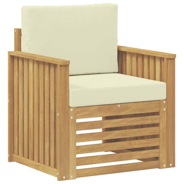 Outdoor-Sofagarnitur Polyester Weiß