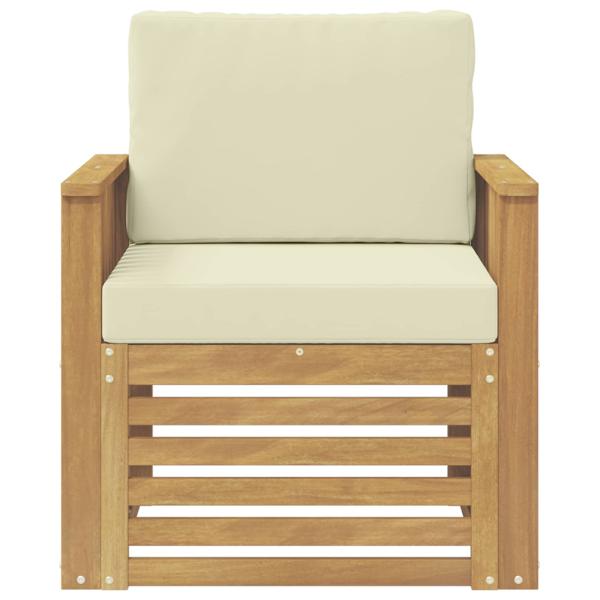 Outdoor-Sofagarnitur Polyester Weiß