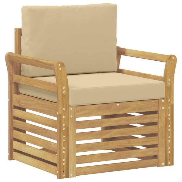 Outdoor-Sofagarnitur Polyester Weiß