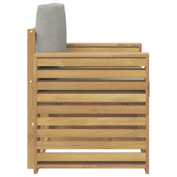 Outdoor-Sofagarnitur Polyester Weiß
