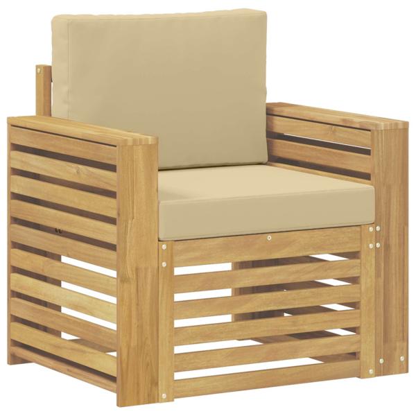 Outdoor-Sofagarnitur Polyester Weiß