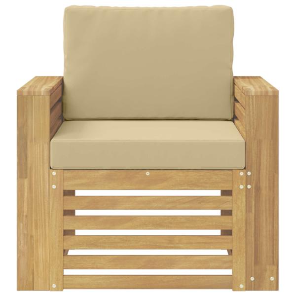 Outdoor-Sofagarnitur Polyester Weiß