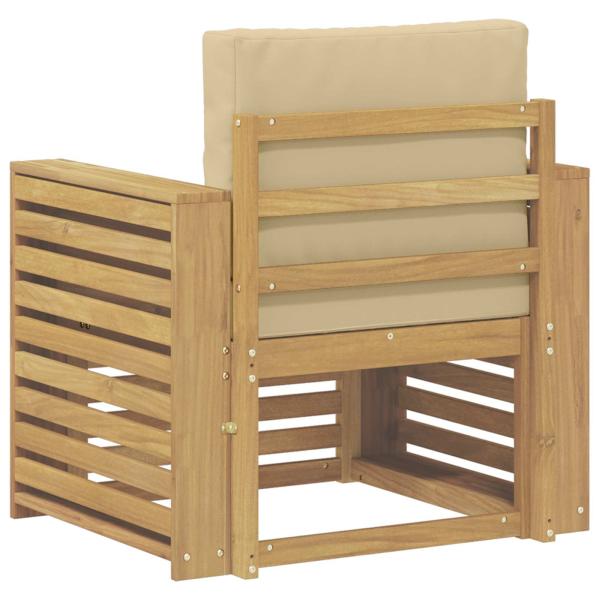 Outdoor-Sofagarnitur Polyester Weiß