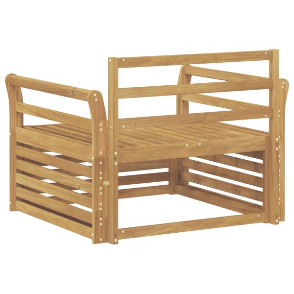 Outdoor-Sofa Massivholz Akazie Weiß