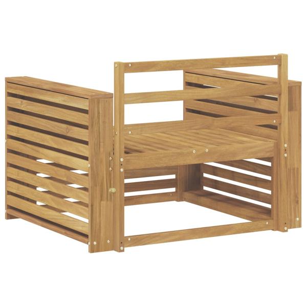 Outdoor-Sofa Massivholz Akazie Weiß