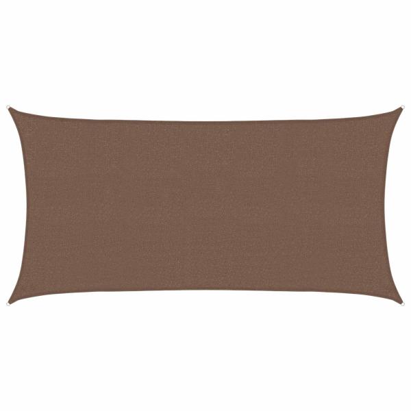 ARDEBO.de - Sonnensegel Braun 2,5 x 6 m HDPE