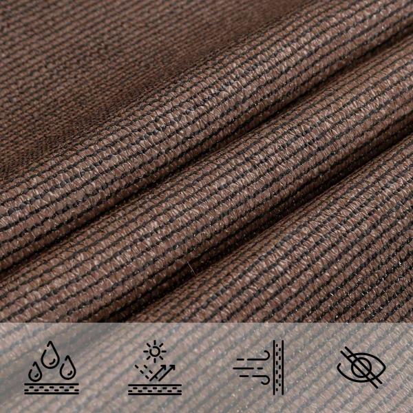 Sonnensegel Braun 2,5 x 6 m HDPE