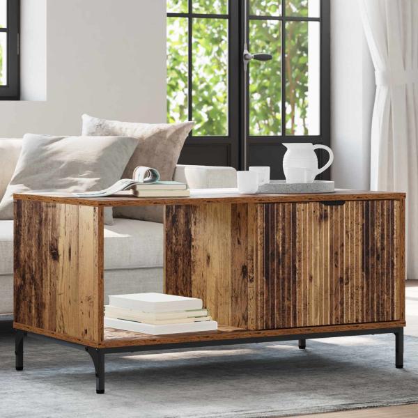 ARDEBO.de - Couchtisch Altholz 90 x 49 x 46 cm Holzwerkstoff