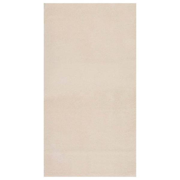 Shaggy-Teppich Beige 120x183 cm Polyester