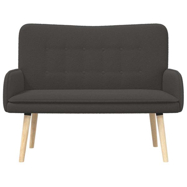2-Sitzer Sofa Dunkelgrau 115 x 61 x 87 cm Bouclé