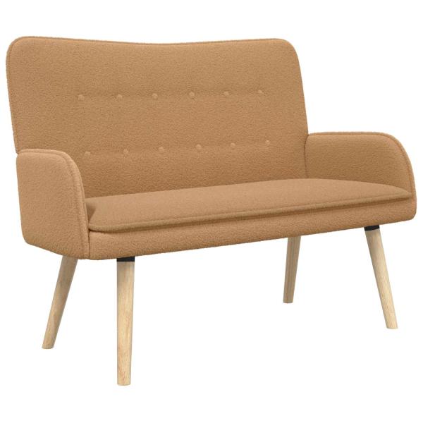 2-Sitzer Sofa Beige 115 x 61 x 87 cm Bouclé