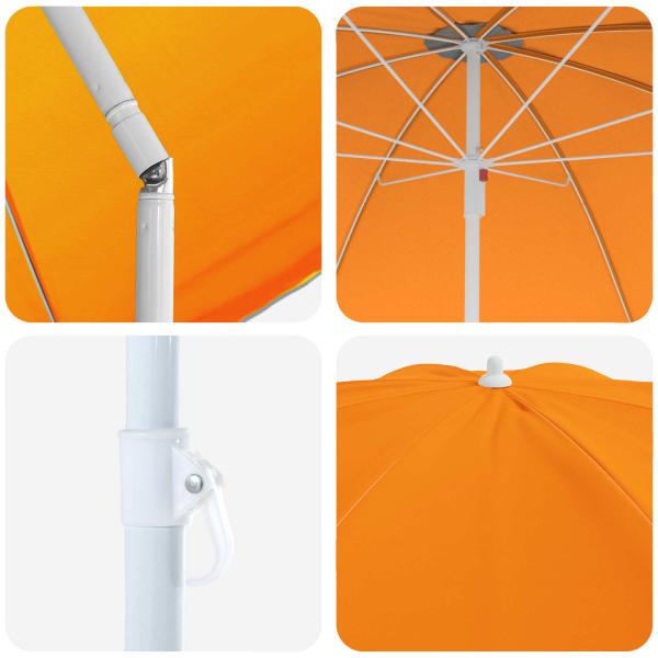 Gartensonnenschirm 160 cm 170T Polyester Orange