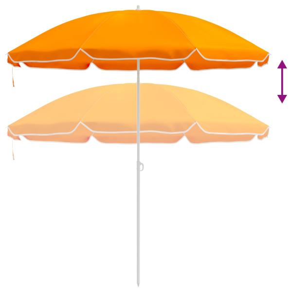 Gartensonnenschirm 160 cm 170T Polyester Orange