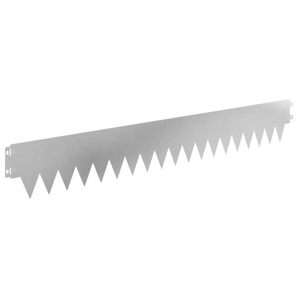 Rasenkante 30 stk. 103 x 15 cm Stahl Silber
