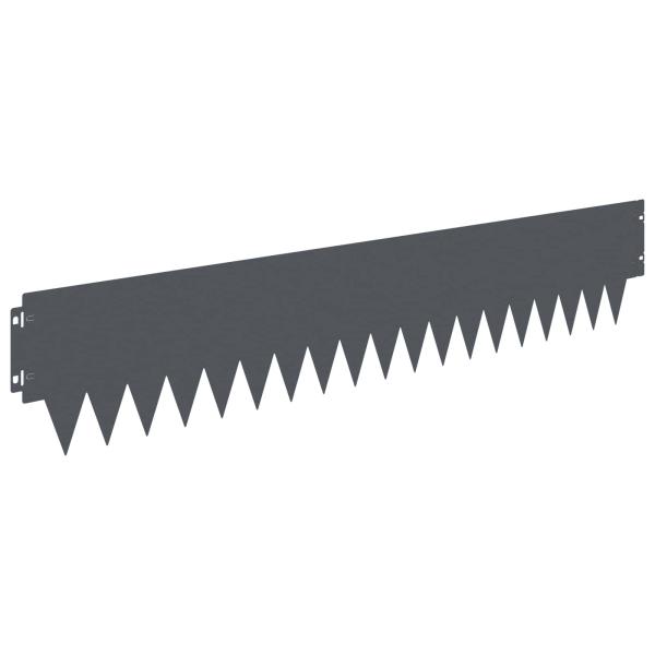 Rasenkante 20 stk. 103 x 20 cm Stahl Anthrazit