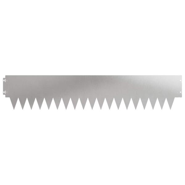 Rasenkante 20 stk. 103 x 20 cm Stahl Silber
