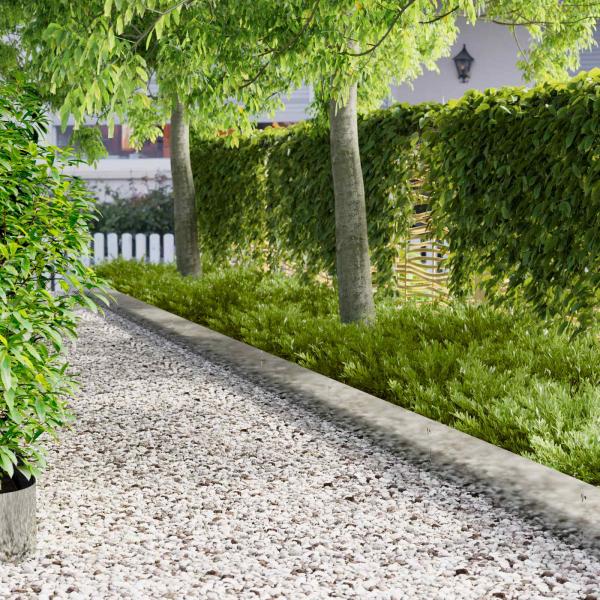 ARDEBO.de - Rasenkante 20 stk. 103 x 25 cm Stahl Silber