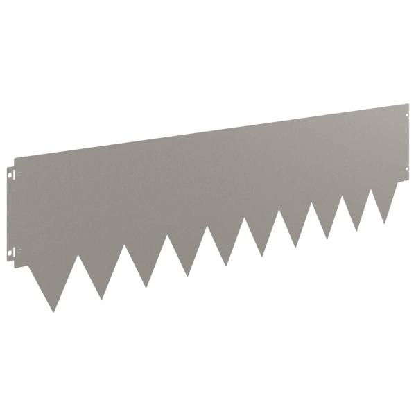 Rasenkante 10 stk. 103 x 30 cm Stahl Rostoptik