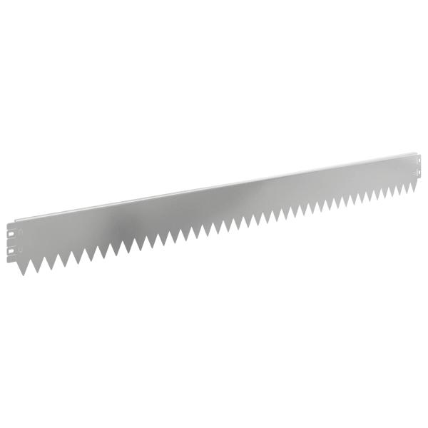 Rasenkante 50 stk. 103 x 10 cm Stahl Silber