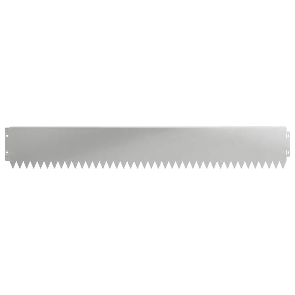 Rasenkante 20 stk. 103 x 15 cm Stahl Silber