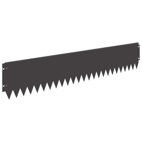Rasenkante 20 stk. 103 x 20 cm Stahl Schwarz