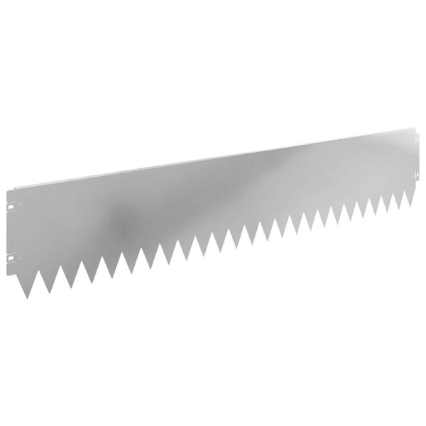 Rasenkante 20 stk. 103 x 20 cm Stahl Silber
