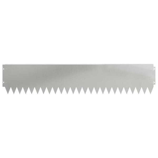 Rasenkante 20 stk. 103 x 20 cm Stahl Silber