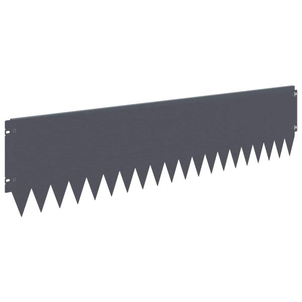 Rasenkante 20 stk. 103 x 25 cm Stahl Anthrazit