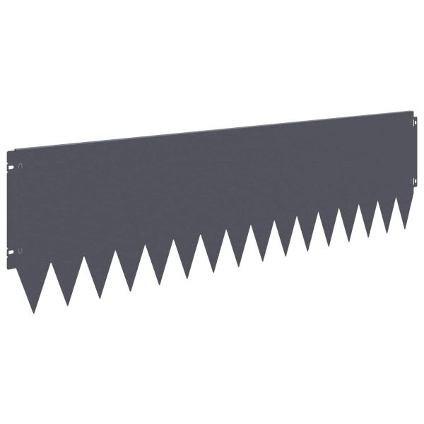Rasenkante 20 stk. 103 x 30 cm Stahl Anthrazit