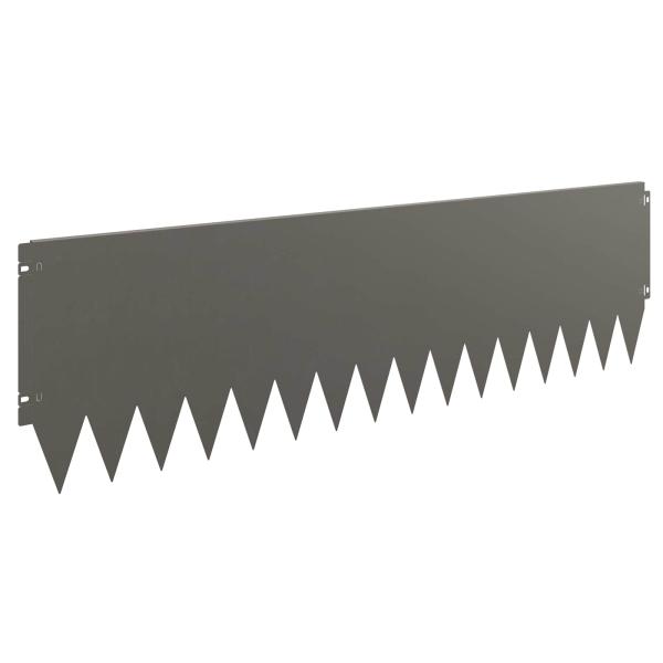 Rasenkante 20 stk. 103 x 30 cm Stahl Rostoptik