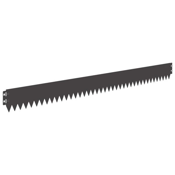 Rasenkante 20 stk. 103 x 10 cm Stahl Schwarz