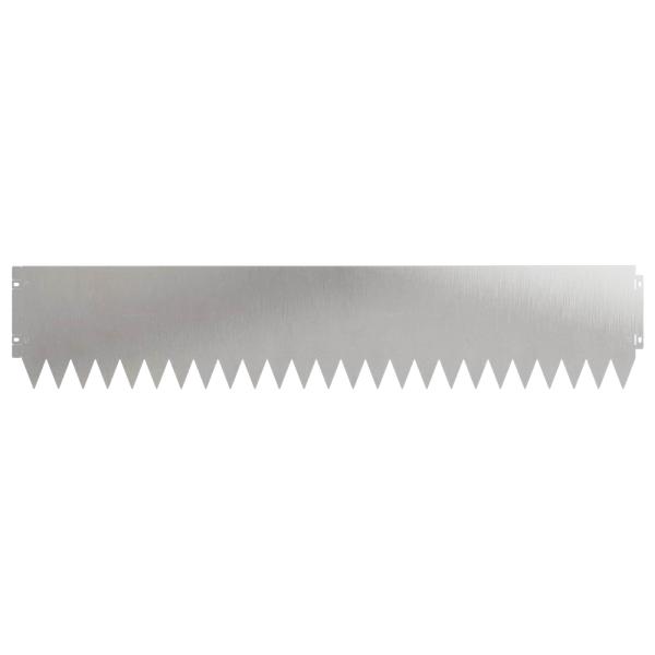 Rasenkante 20 stk. 103 x 20 cm Stahl Silber