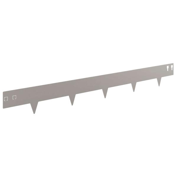 Raseneinfassung 30 stk. 100 x 12 cm Stahl Rostig