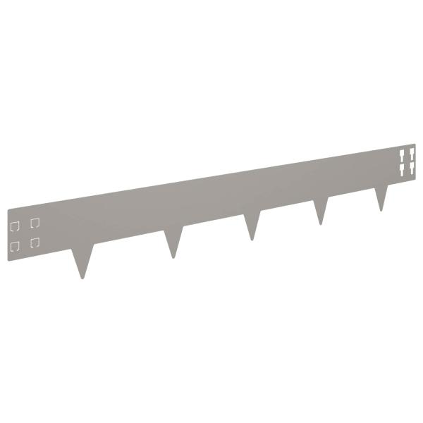 Raseneinfassung 20 stk. 100 x 15 cm Stahl Rostig