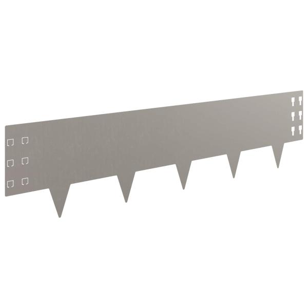 Raseneinfassung 30 stk. 100 x 25 cm Stahl Rostig