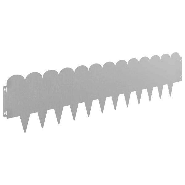 Raseneinfassung 10 Stk. 103 x 25 cm Stahl Rostig