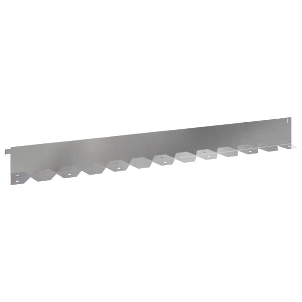 Raseneinfassung 10 stk. 102 x 10 x 4 cm Stahl Silber