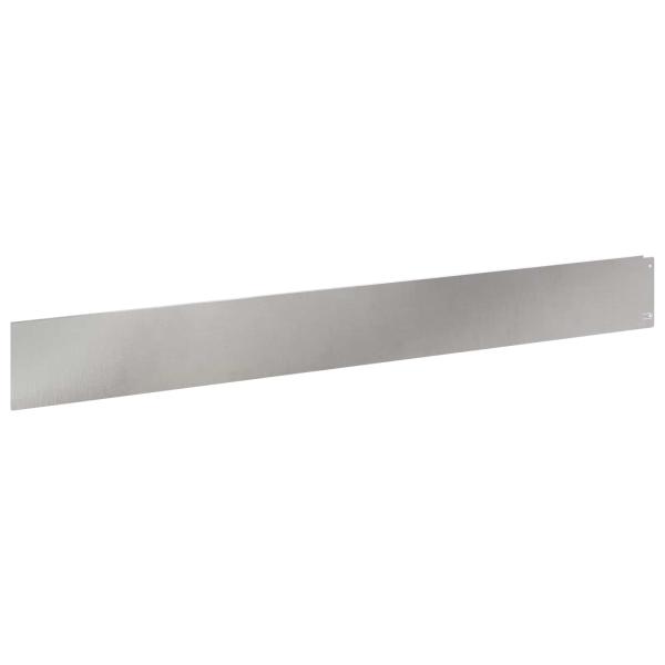 Rasenkante 30 stk. 100 x 12 cm Stahl Silber