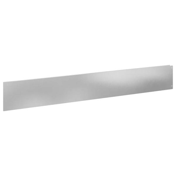 Rasenkante 30 stk. 100 x 15 cm Stahl Silber