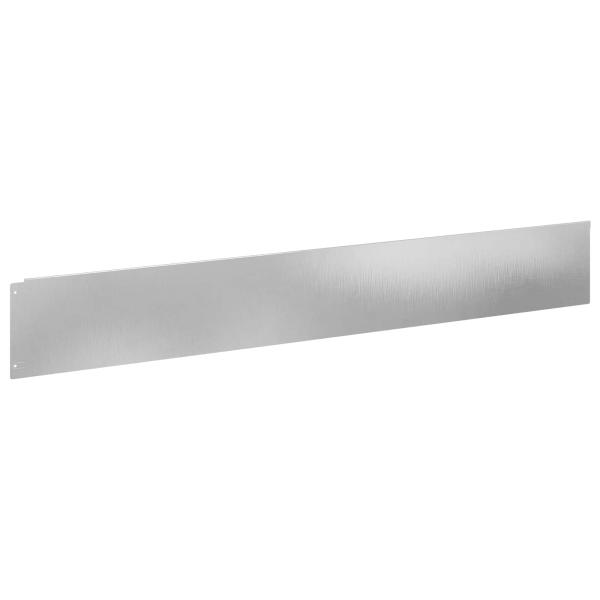 Rasenkante 30 stk. 100 x 15 cm Stahl Silber