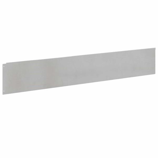 Rasenkante 20 stk. 100 x 18 cm Stahl Silber