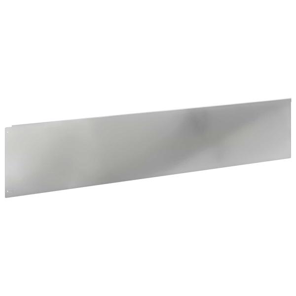 Rasenkante 20 stk. 100 x 22 cm Stahl Silber