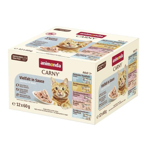 ARDEBO.de Animonda Cat Carny Fine Fillets Adult Vielfalt in Sauce 60g