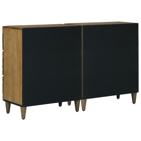 Sideboard 2 pcs Braun 60 x 33,5 x 75 cm Massivholz Mango