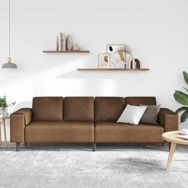 Wohnzimmer Couch Braun 250 x 77 x 76 cm