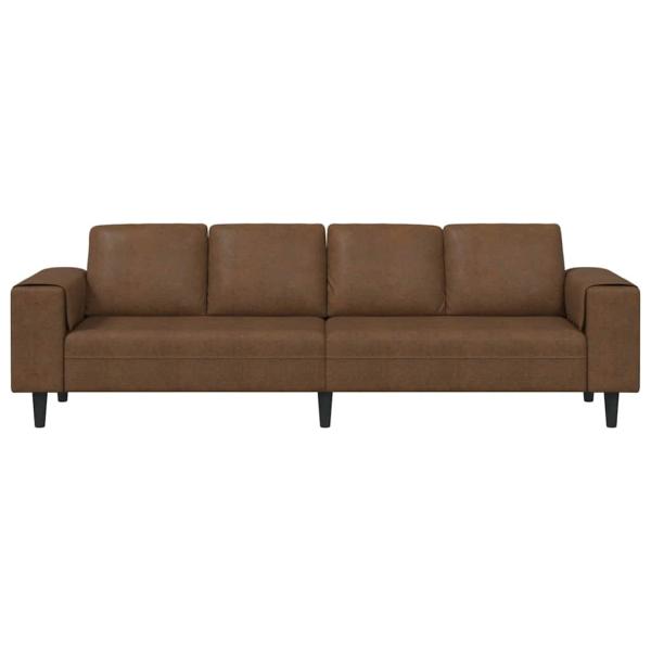 Wohnzimmer Couch Braun 250 x 77 x 76 cm