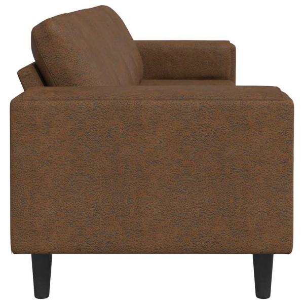 Wohnzimmer Couch Braun 250 x 77 x 76 cm