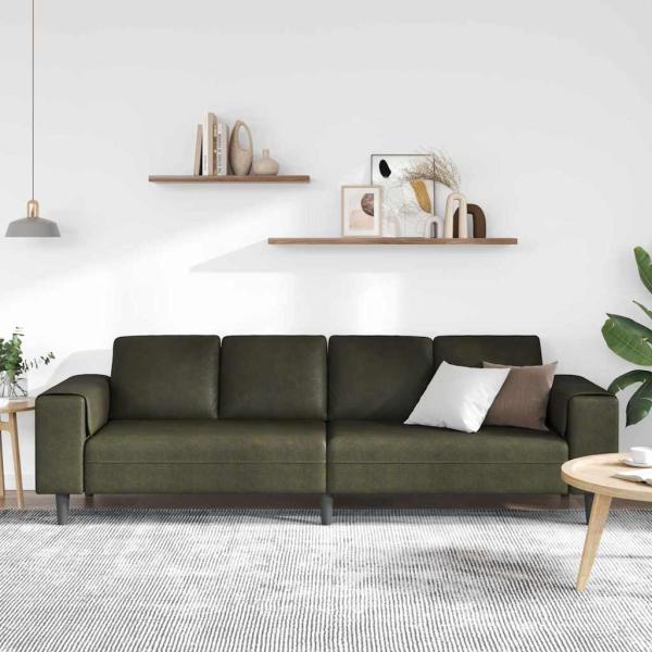 Wohnzimmer Couch Olivegrün 250 x 77 x 76 cm
