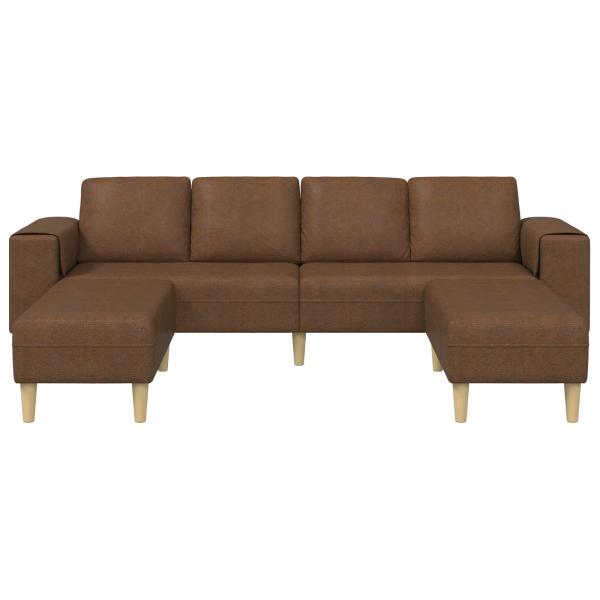 Wohnzimmer Couch 3 pcs Braun