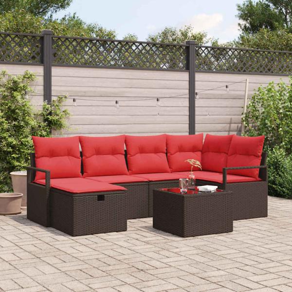 ARDEBO.de - Gartensofa-set mit Kissen mit Speicher Poly-Rattan